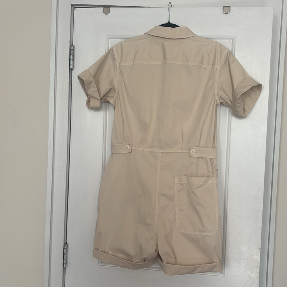 Alex Mill Tan Short Sleeve Jumpsuit - Picture 3 of 6